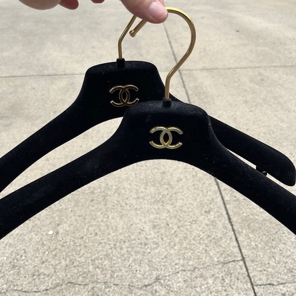 2 authentic Chanel hangers